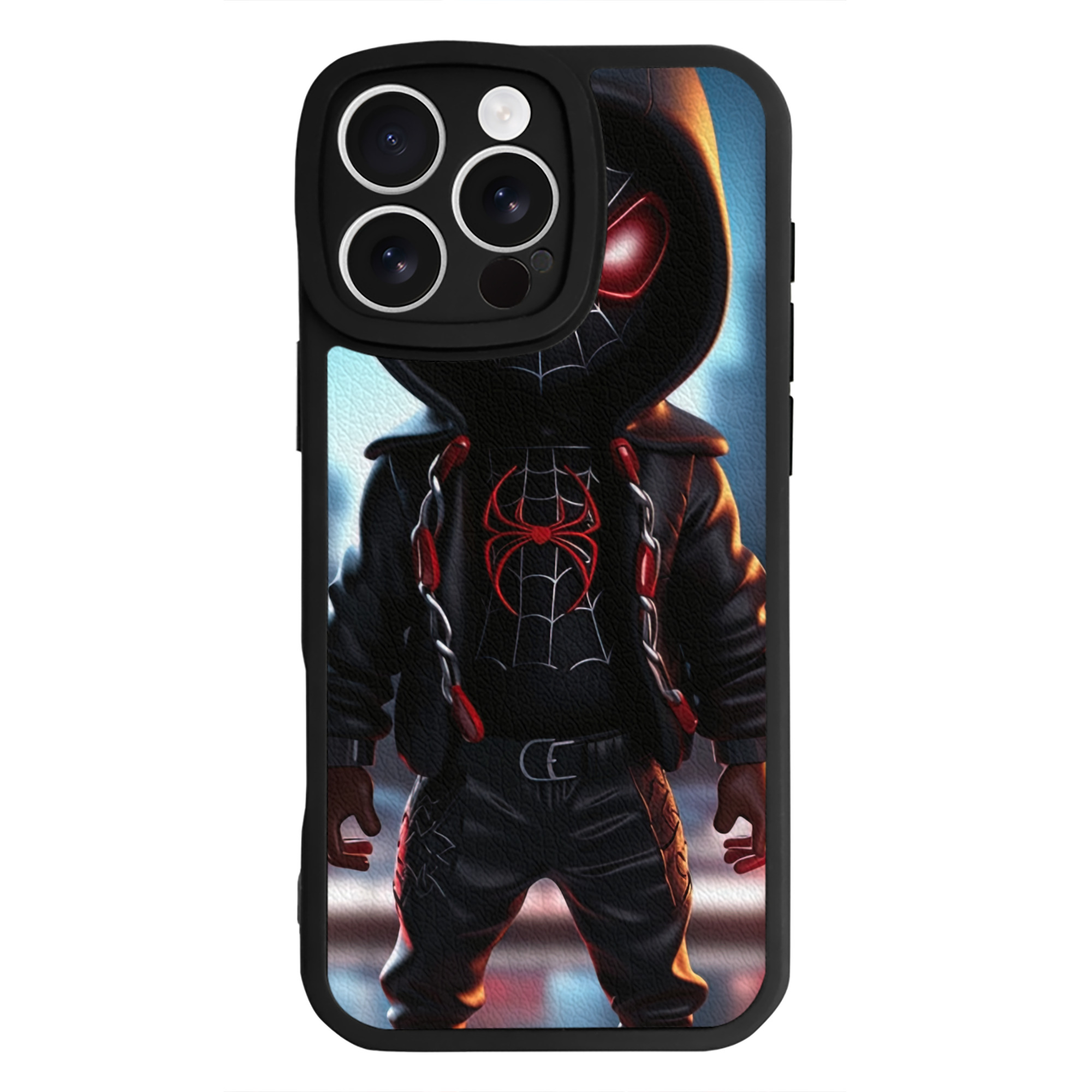 Spider Man スパイダーマン 【iPhone 16シリーズ対応】シリコンスマホケース（レザー調） 材質：シリコン